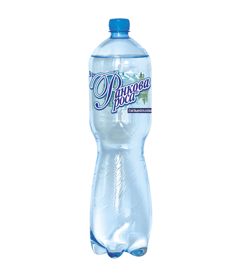 Вода питна "Ранкова роса" 1,5 л сильногазована